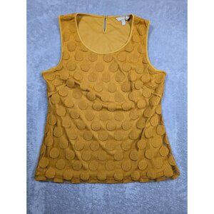 Banana Republic Tank Top Womens Size Medium Lace Overlay Lined Mature Career